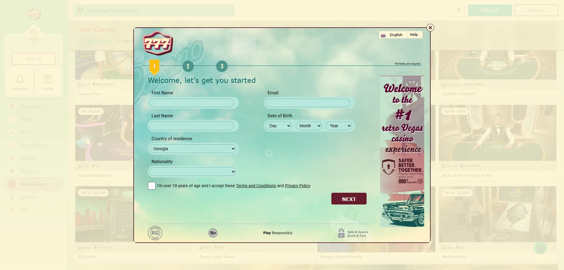 777 Casino register online – step-by-step account creation guide