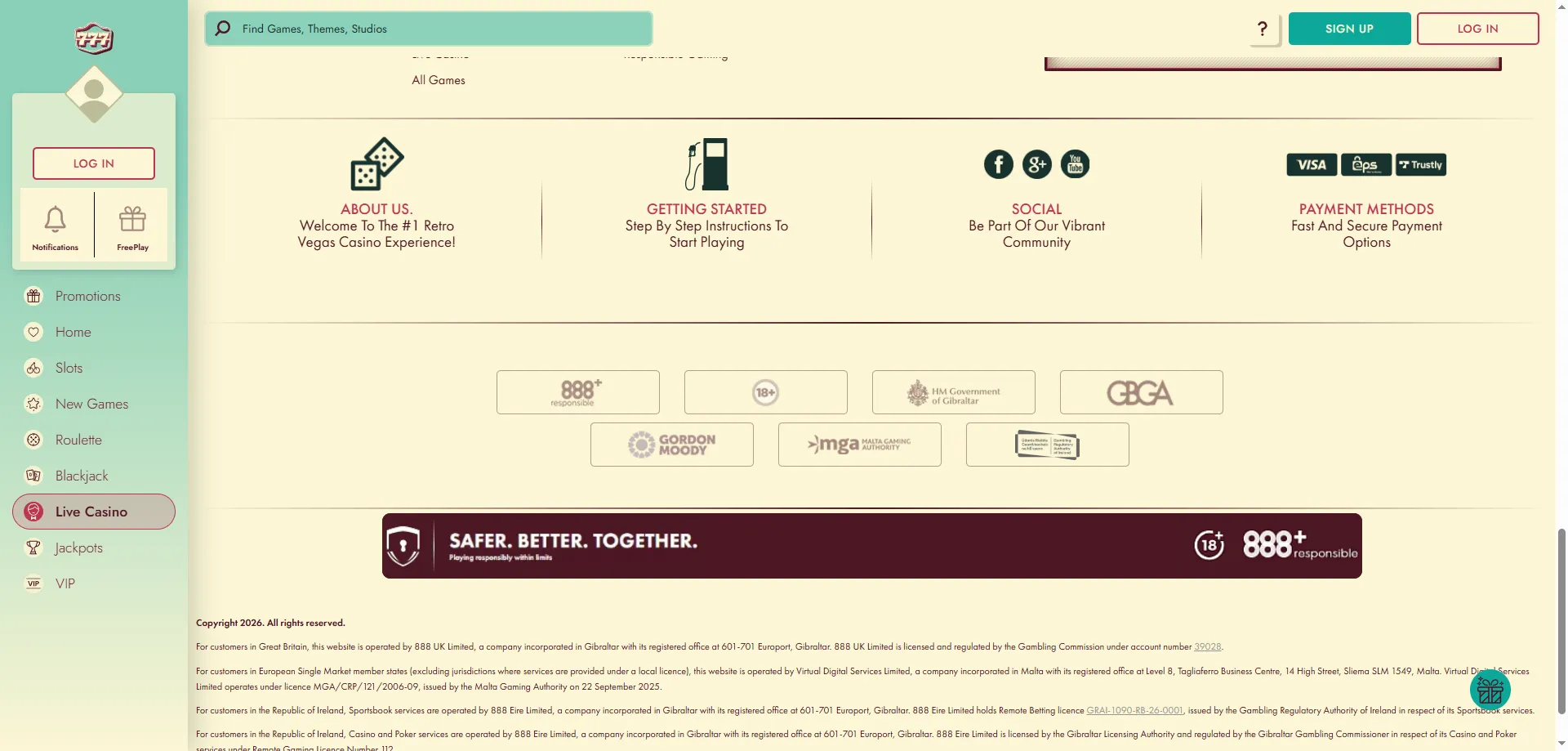 777 Casino mobile app download for Android and iOS devices